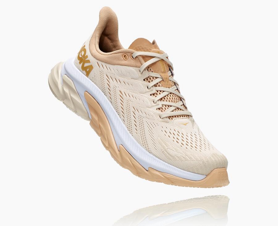 Tenis Hoka One One Hombre Beige - Clifton Edge - AVLF38501